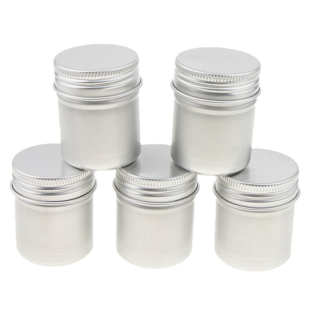 30-Pack Aluminium Tin Jars Storage Cosmetic Bottle Round Containers with Metal