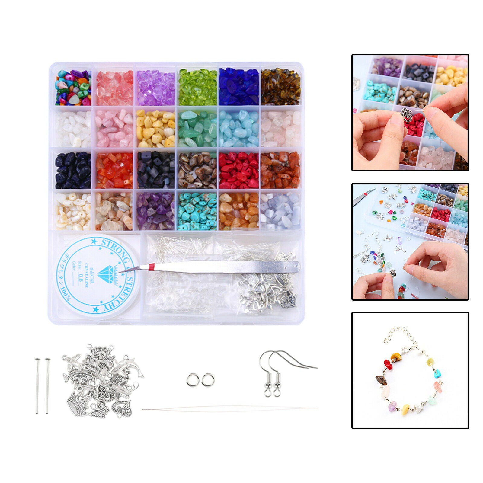 Irregular Chips Stone Beads Gem Loose DIY Necklace Bracelet Jewelry Making