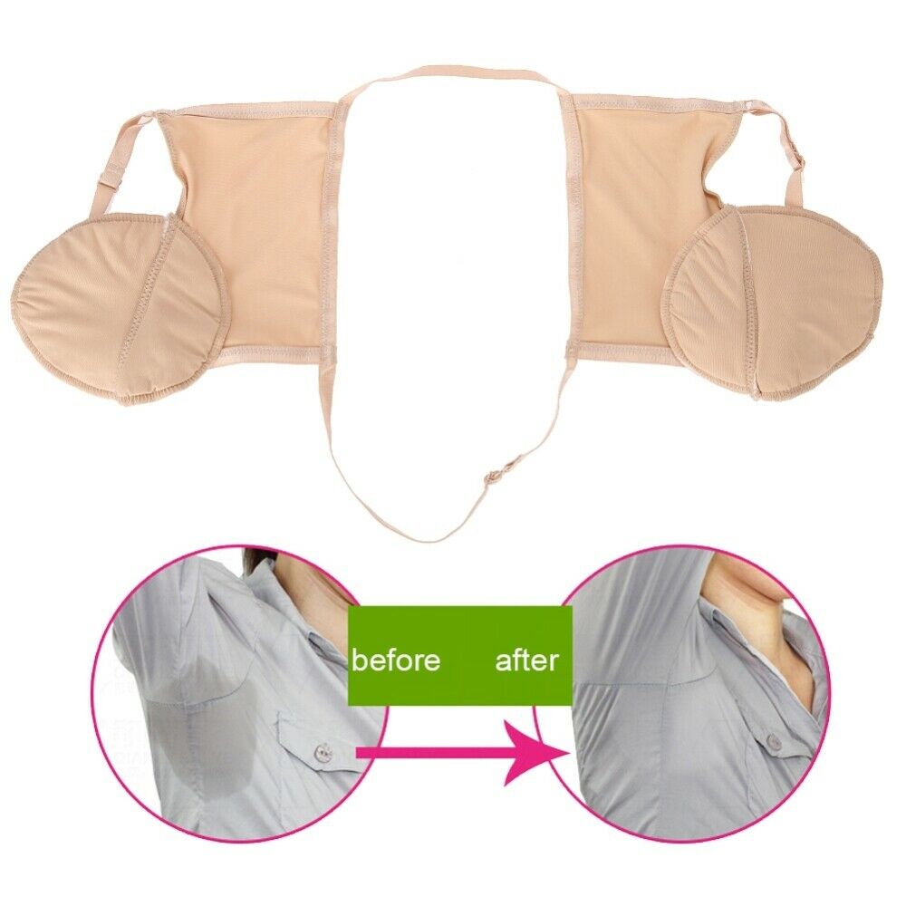 Underarm Sweat Pad Reusable Armpit Cotton Guard Bra Absorbent For Women