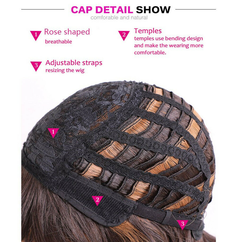 Side Part 18" Long Curly Hair Synthetic Wavy Wig for Women