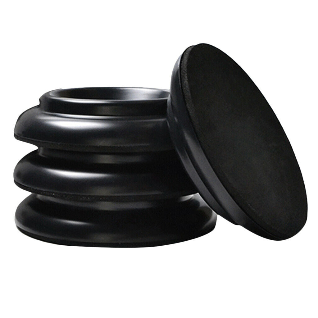 Finest 4pcs Black Piano Castor Cup Bowl Shape for Upright Piano Accessory