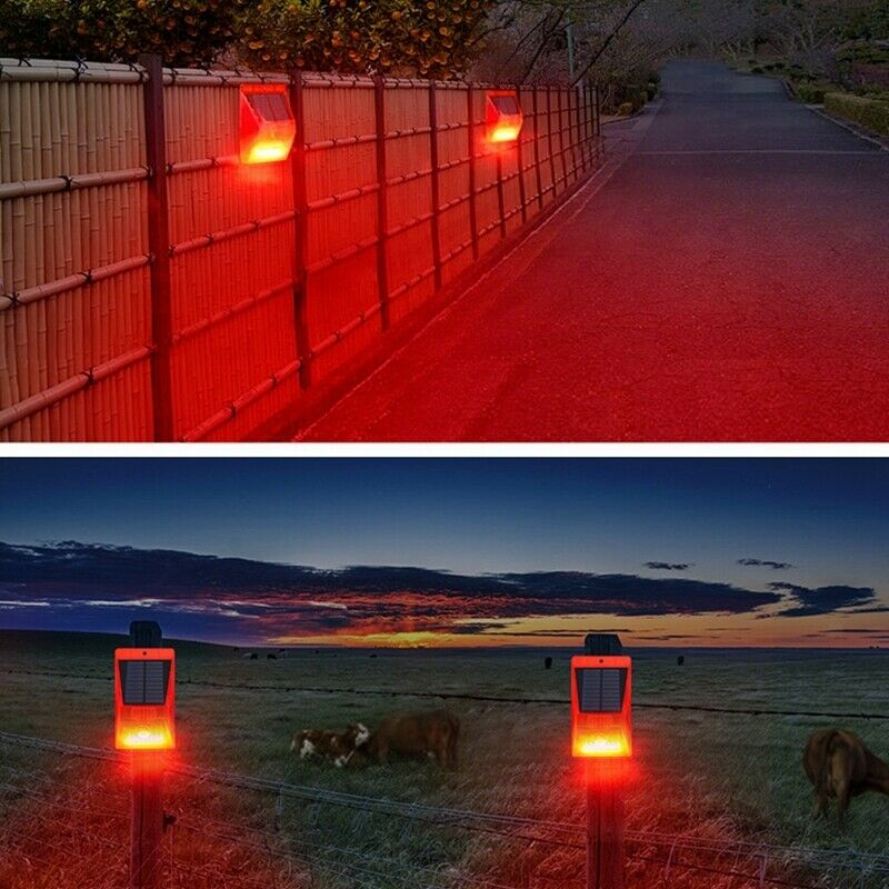 Outdoor Solar Sound & Light Alarm Motion Sensor Security Alarm System for Farm
