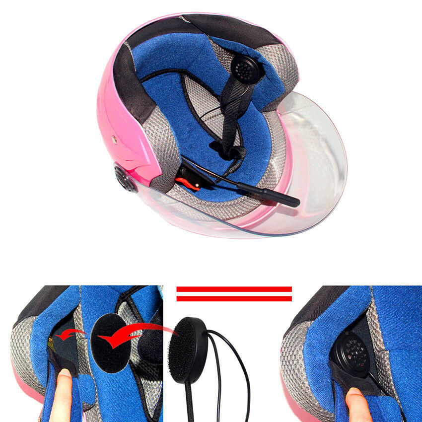 Bluetooth Motorcycle Helmet Headset Hands Free Earphone for Motorbike Riding