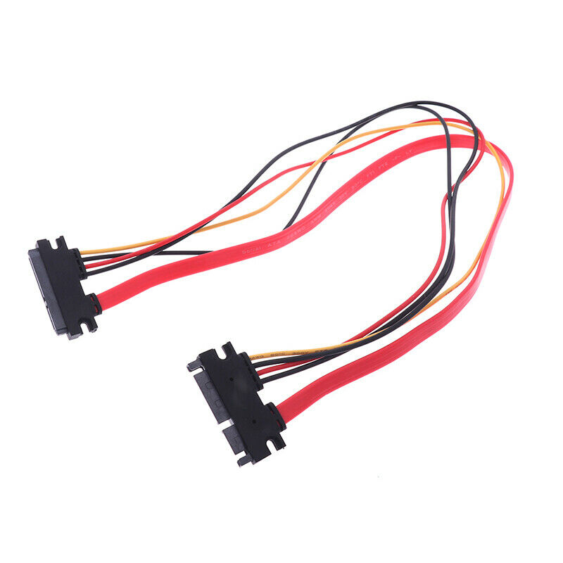 1Pc 50CM 22P SATA 7+15Pin M/F Serial Data Power Combo Cable Power Extensi.l8