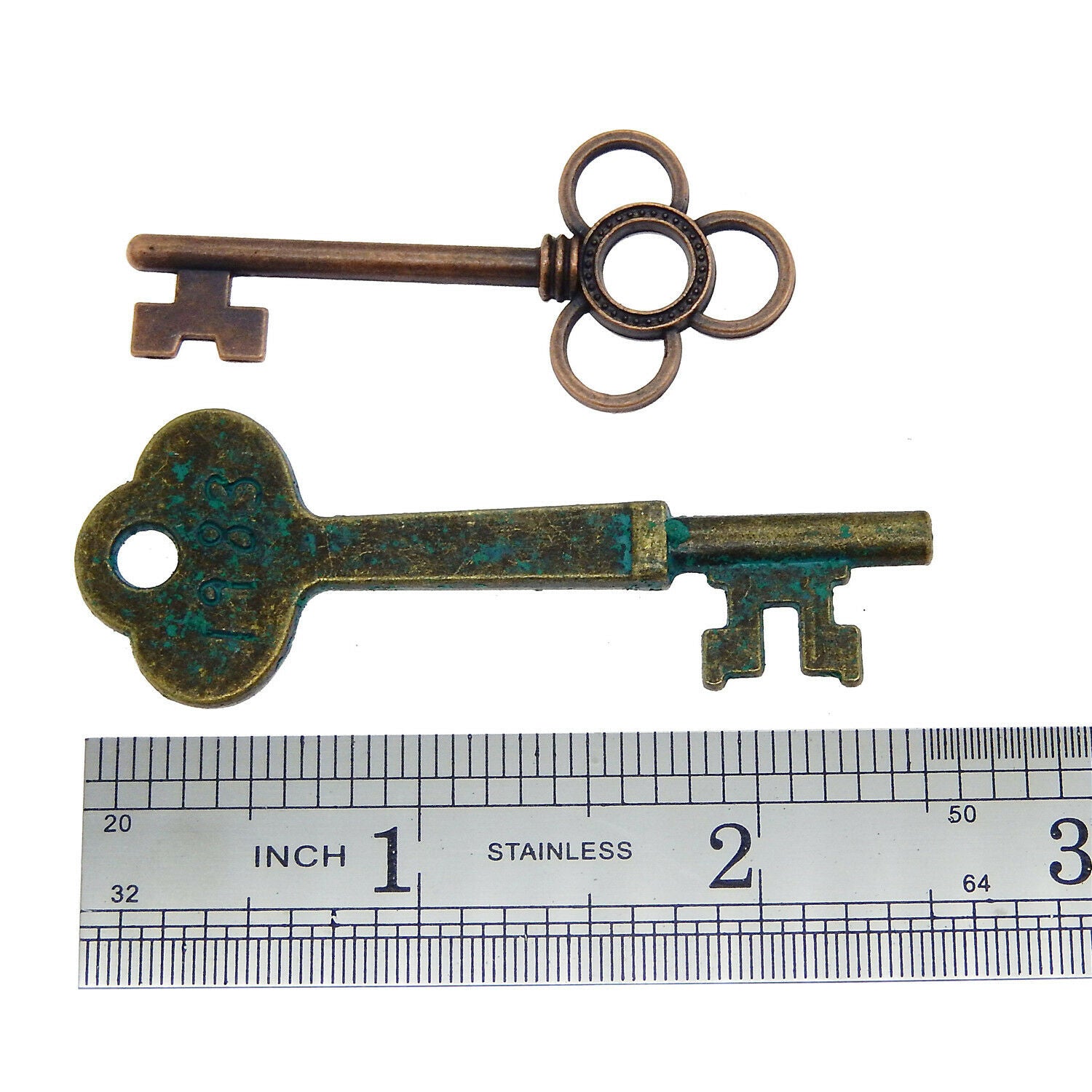 10-pack Retro Alloy Key Pendants Assorted DIY Crafting Jewelry Making Findings