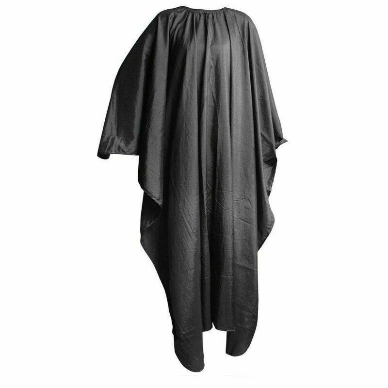 1 Size Fit All Black Barber Hair Cutting Cape Style Shampoo Spa Salon Equipment~