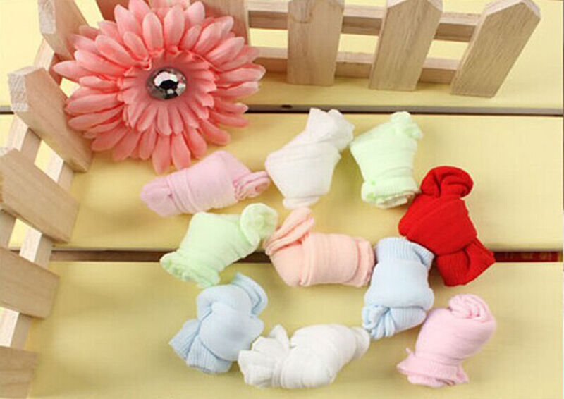 5 Pair Cute Newborn Baby Girls Boys Soft Socks Mixed Color Xmas G.l8