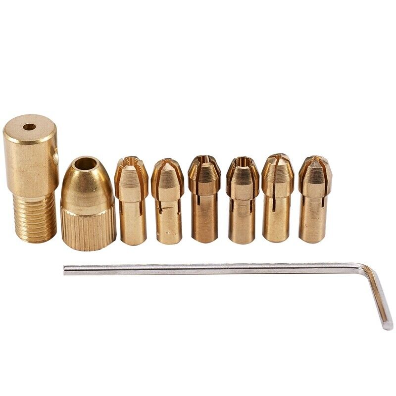 1Pc Dc 12V 500Ma Mirco Motor With 6Pcs 0.5-3.2Mm Drill Collet Electric Pcb TooB1