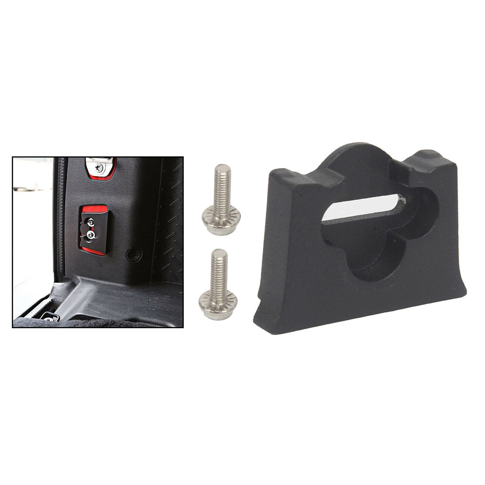 Tailgate Latch Bumper Actuator Limit Block for Jeep Wrangler 2007-2017 Black
