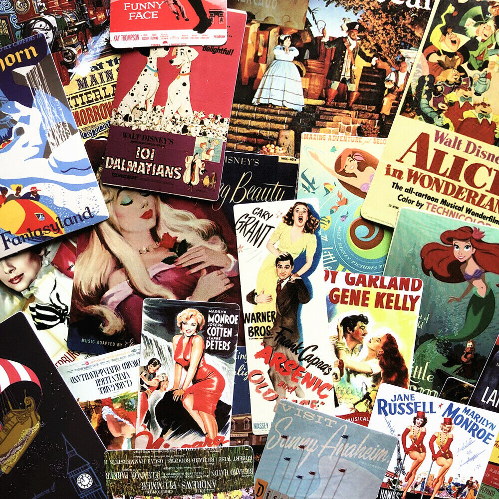 46PCS Mixed Classic Movie Stickers For Phone Laptop Luggage Skateboard Decals