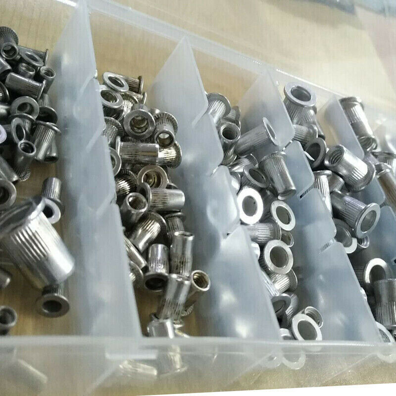 150Pcs M3 M4 M5 M6 M8 Aluminum Rivet Nut Kit Metric Cap Assort D9E8E8