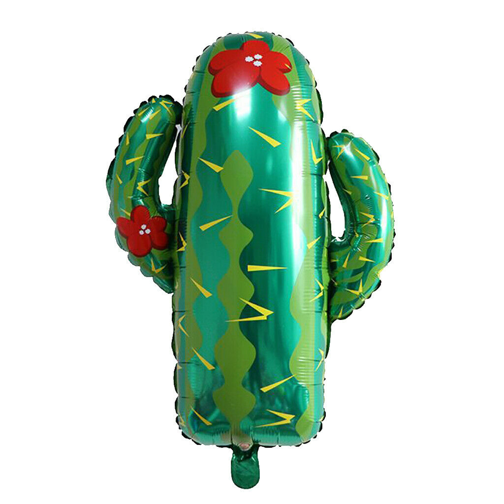 5pcs Foil Balloon Balloons Cactus Baby Baptism Decoration, 64x75cm
