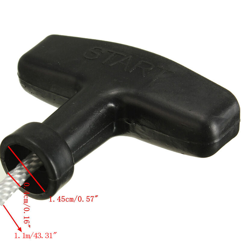 1.1M Lawnmowers Pull Handle Starter Start Cord Rope Engine Petrol 4MM Universal