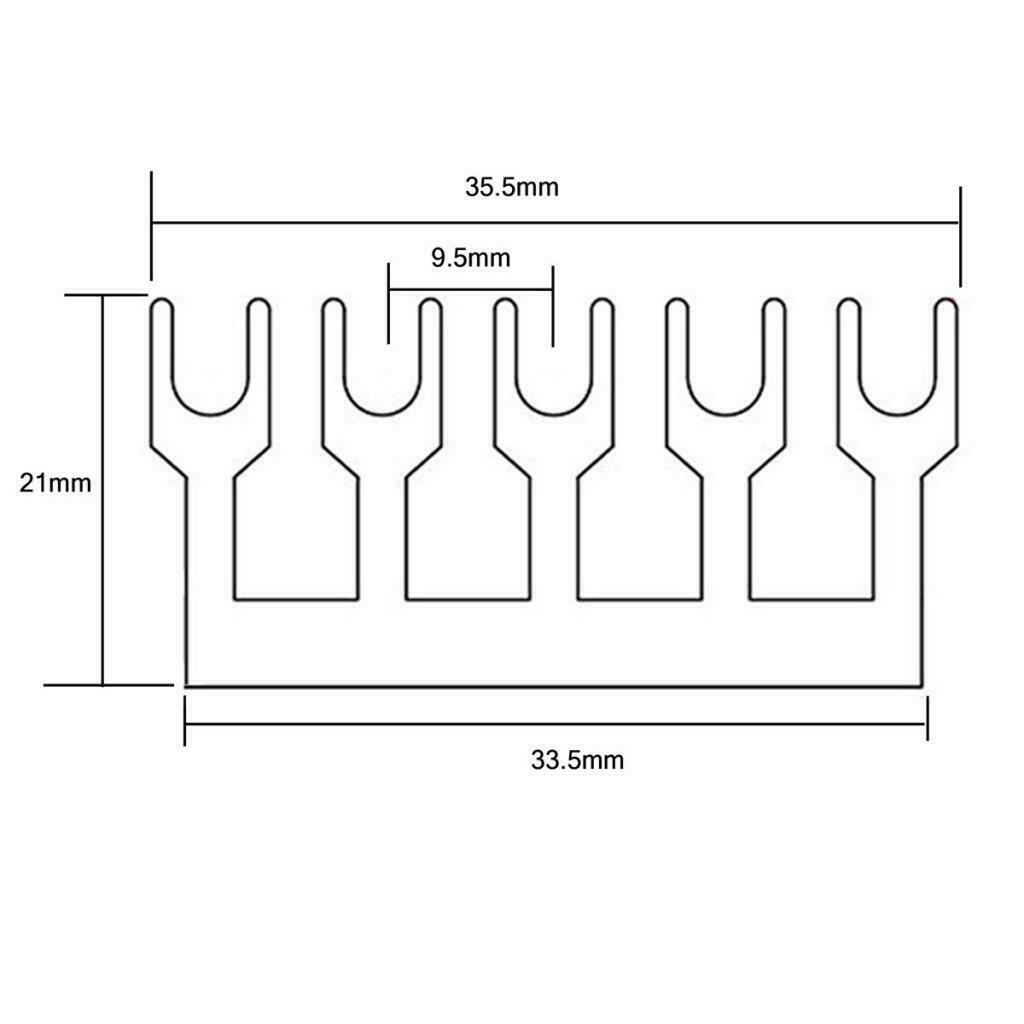 600V 15A 5 Positions Wire Barrier Strips Double Row Screw Terminal Blocks