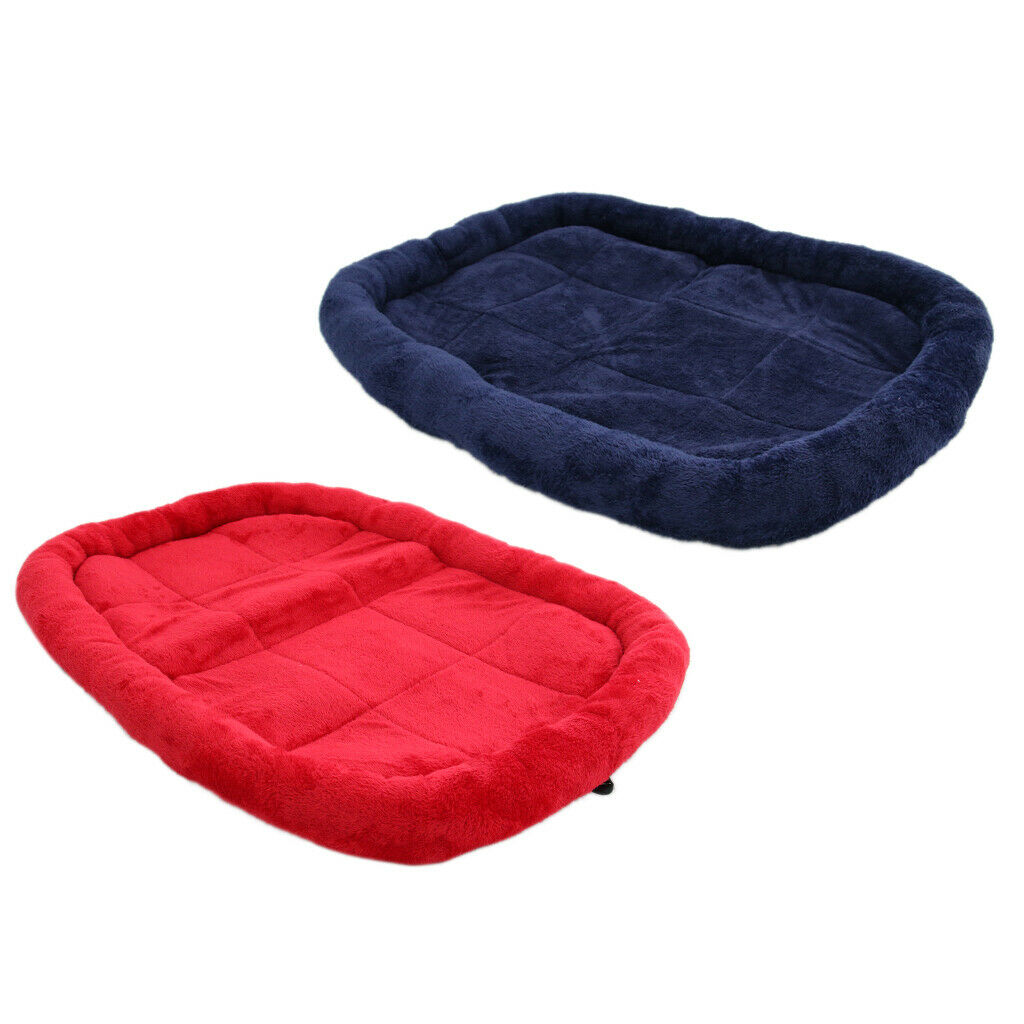 Pet Bed for Dog Cat Crate Mat Soft Warm Pad Liner Home Indoor Deep Blue