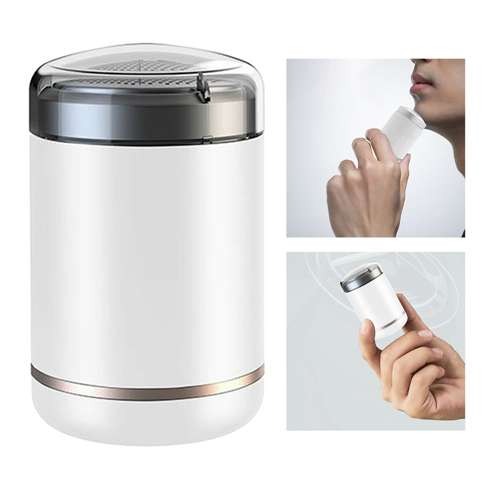 Mens Travel Mini Electric Shaver USB Rechargeable Cordless Razor Waterproof