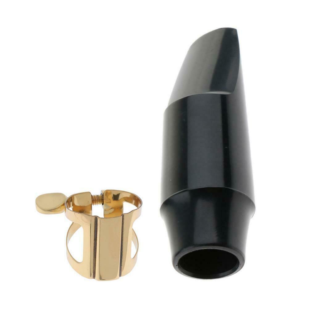 Rubber Soprano Saxophone Mouthpiece with Metal Ligature Fastener for Saxophone