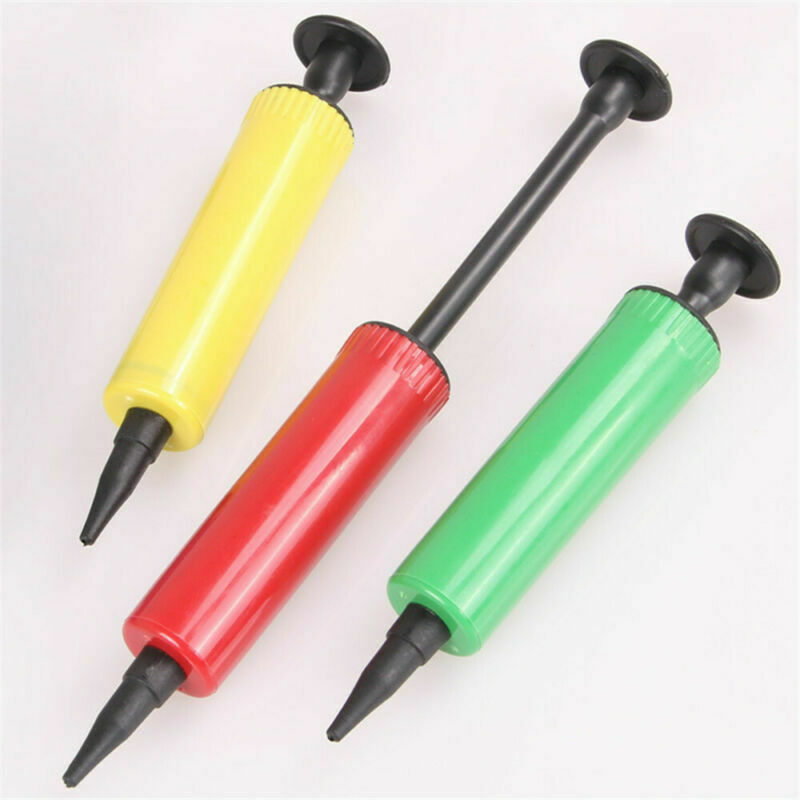 HOT Mini Balloon Pump Hand Push Plastic Inflator Balloon Accessories Random AU