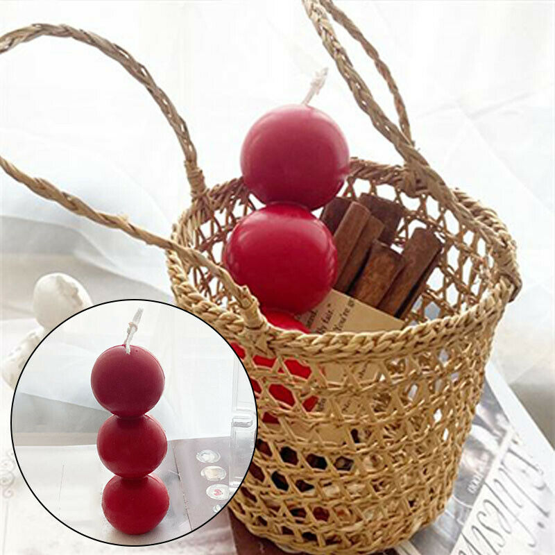 DIY Candles Mould Round Ball Wax Candle Mold Aromatherapy Plaster Candle Decor