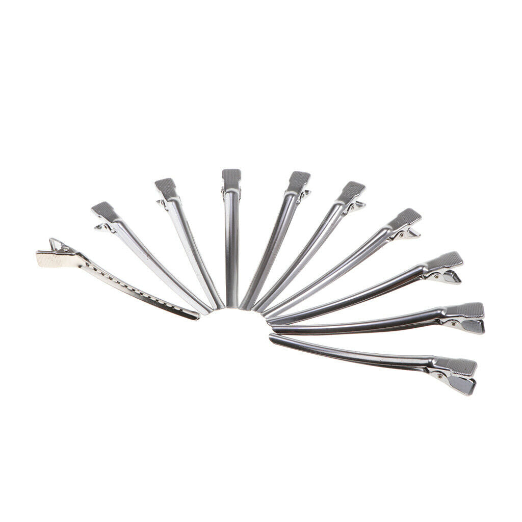 4.1 Inches Duckbill Hair Clips Metal Alligator Curl Clips Sectioning Clips with