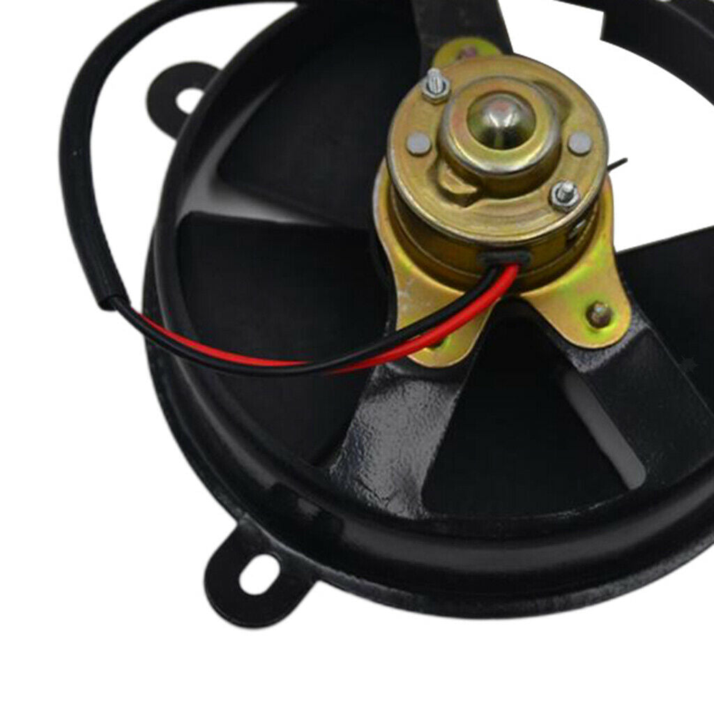 6" Black Radiator Thermo Cooling Fan Assembly For 150cc ATV DirtBike Scooter