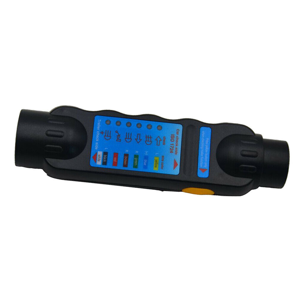 7 Pin DC 12V Truck Trailer Towing Light Wiring Socket Tester Diagnostic Tool
