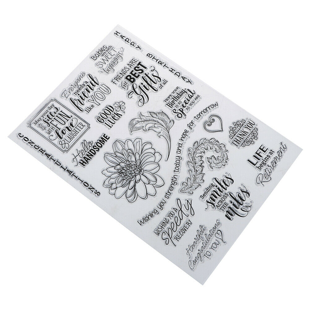 happy birthday transparent clearsilicone stamp for diyscrapbooking photode.l8