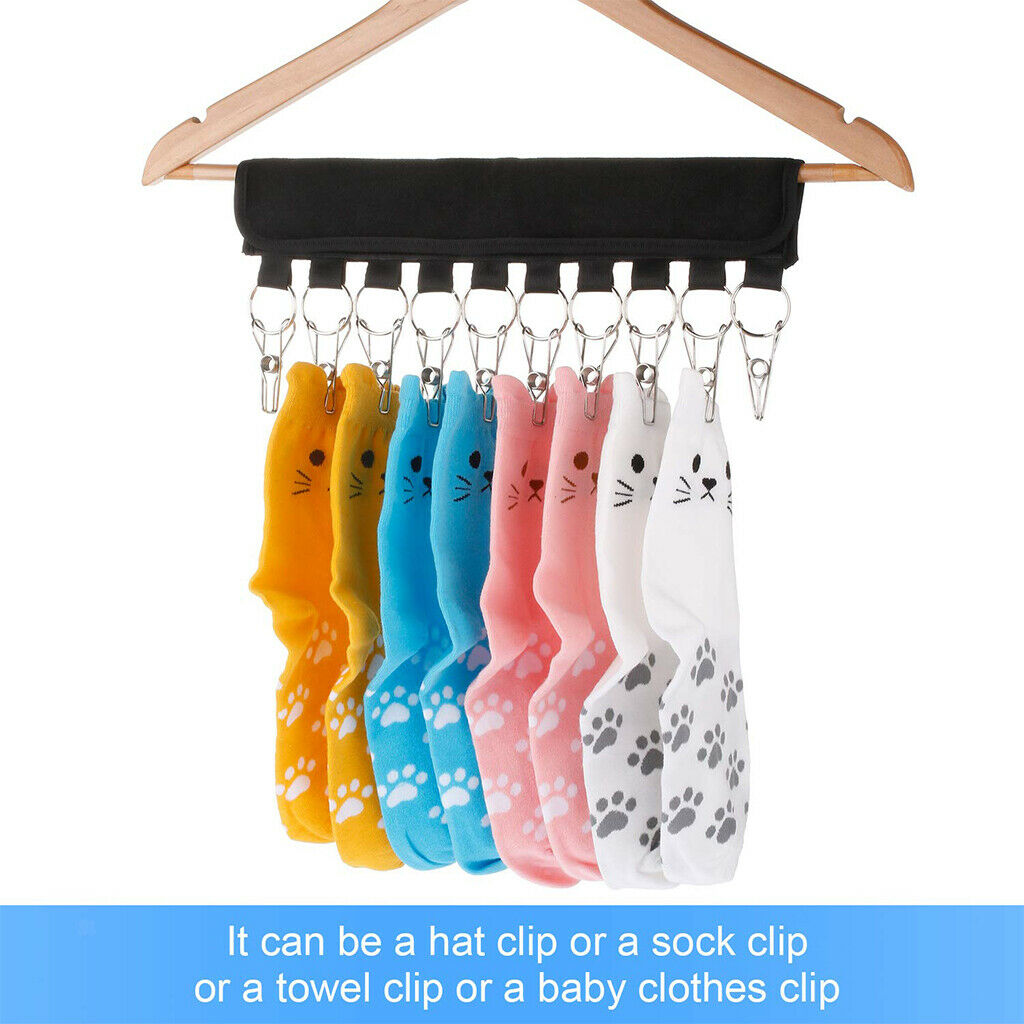 Portable Metal Hat Holder for Room Storage Clips 2pcs Foldable Caps Rack
