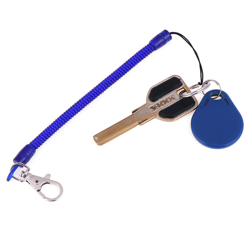 2X Retractable phone spring elastic rope security tool anti-lost keychain.l8