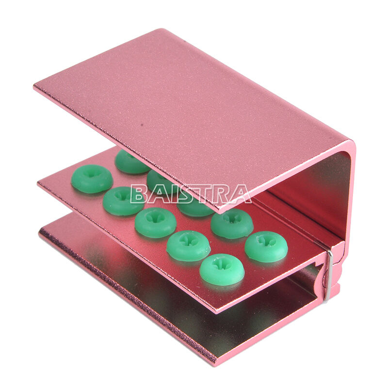 20 Kits Dental  Burs Holder Block 10 Holes with Silicon Cover FG RA Autoclavable