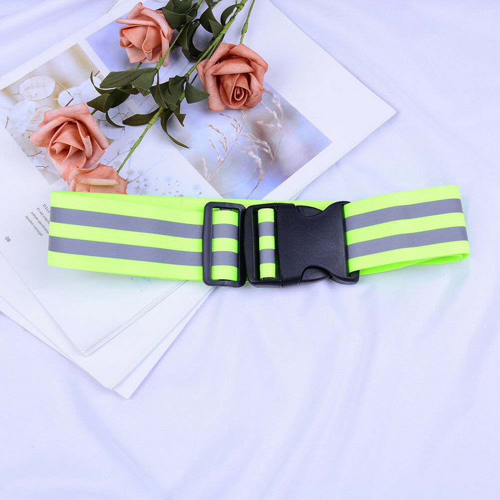 High Visibility Reflective Security Safety Belt Running Jogging Walking Bikin_DD