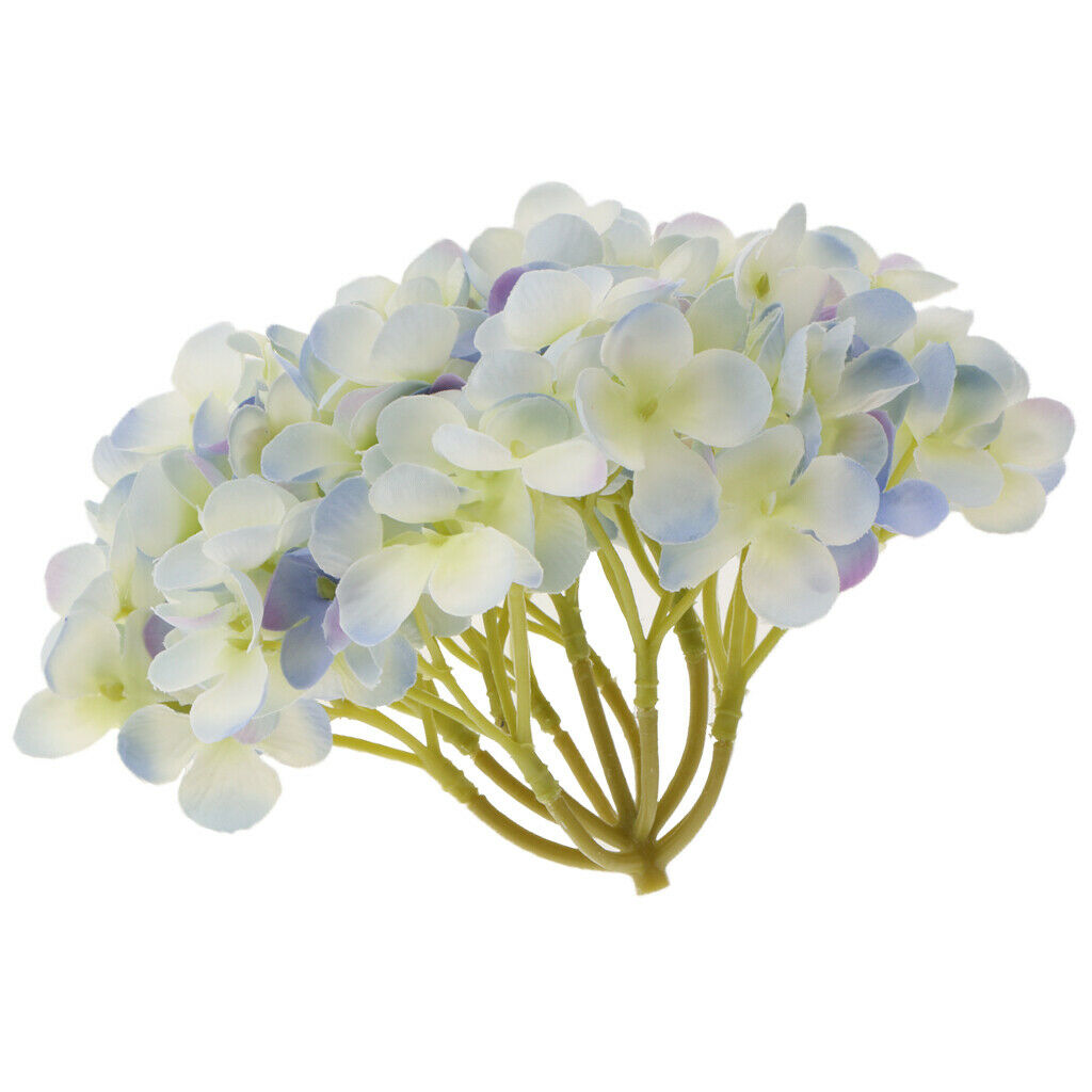 Artificial Hydrangea Silk Flower Flower Arrangements Green and Purple