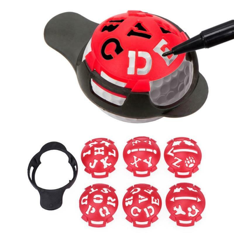 7Pcs/Set Golf Scriber Golf Ball Line Marker Alignment Template Draw Putting Tool
