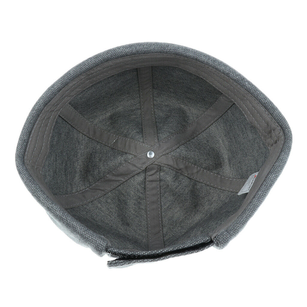 2 Pieces Mechanic Biker Hat Skullcap Board Beanie Brimless Hook Loop Docker Hat