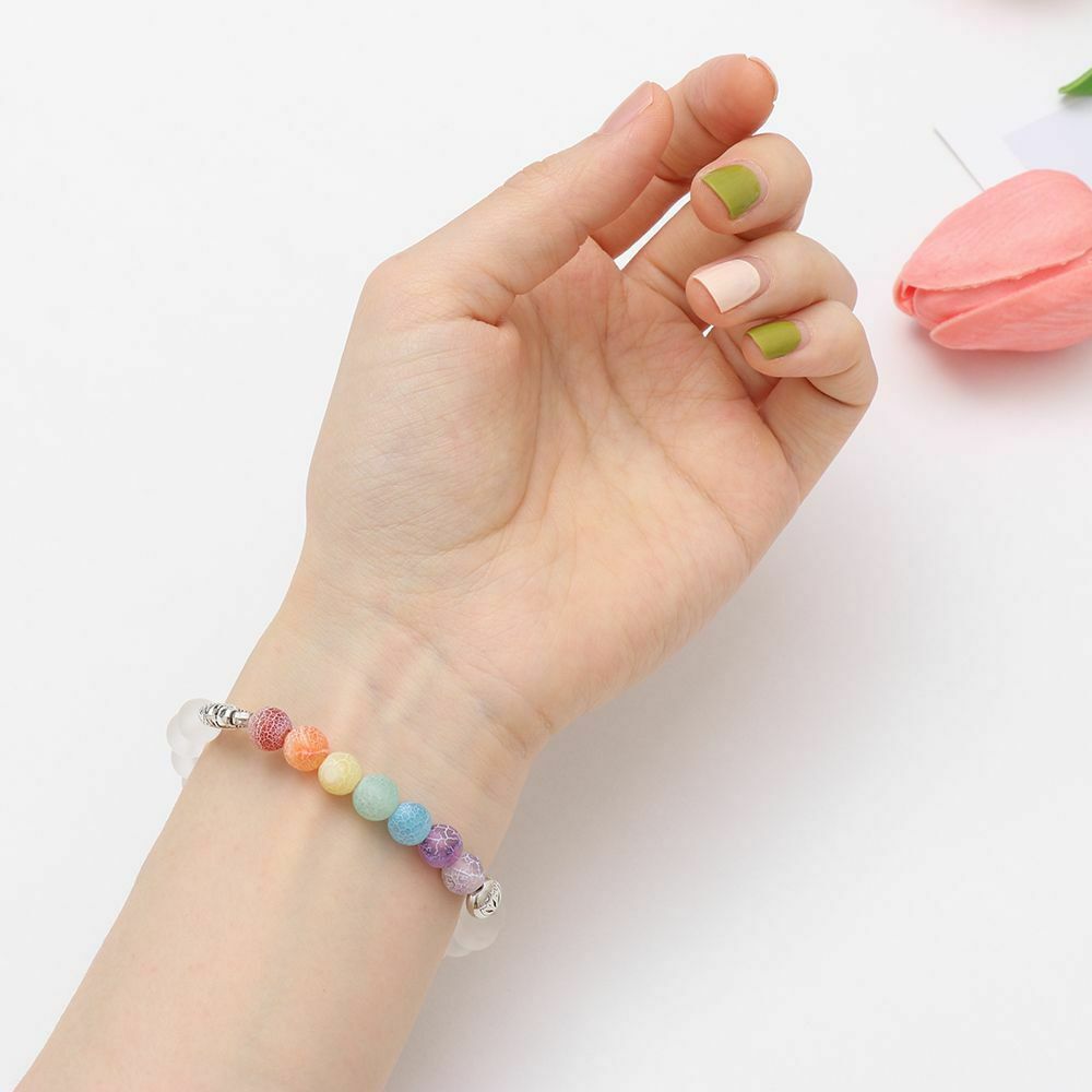 Fashion Mens Jewelry Crystal Beads Lava Stone Yoga Beads Bracelet Bangle