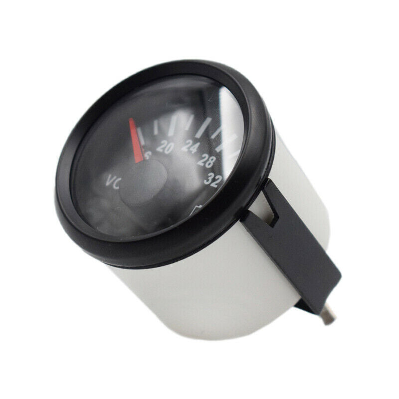 Dependable Voltmeter Gauge 16-32V 52mm 9-32VDC SS 316L Black Bezel for Boat Car