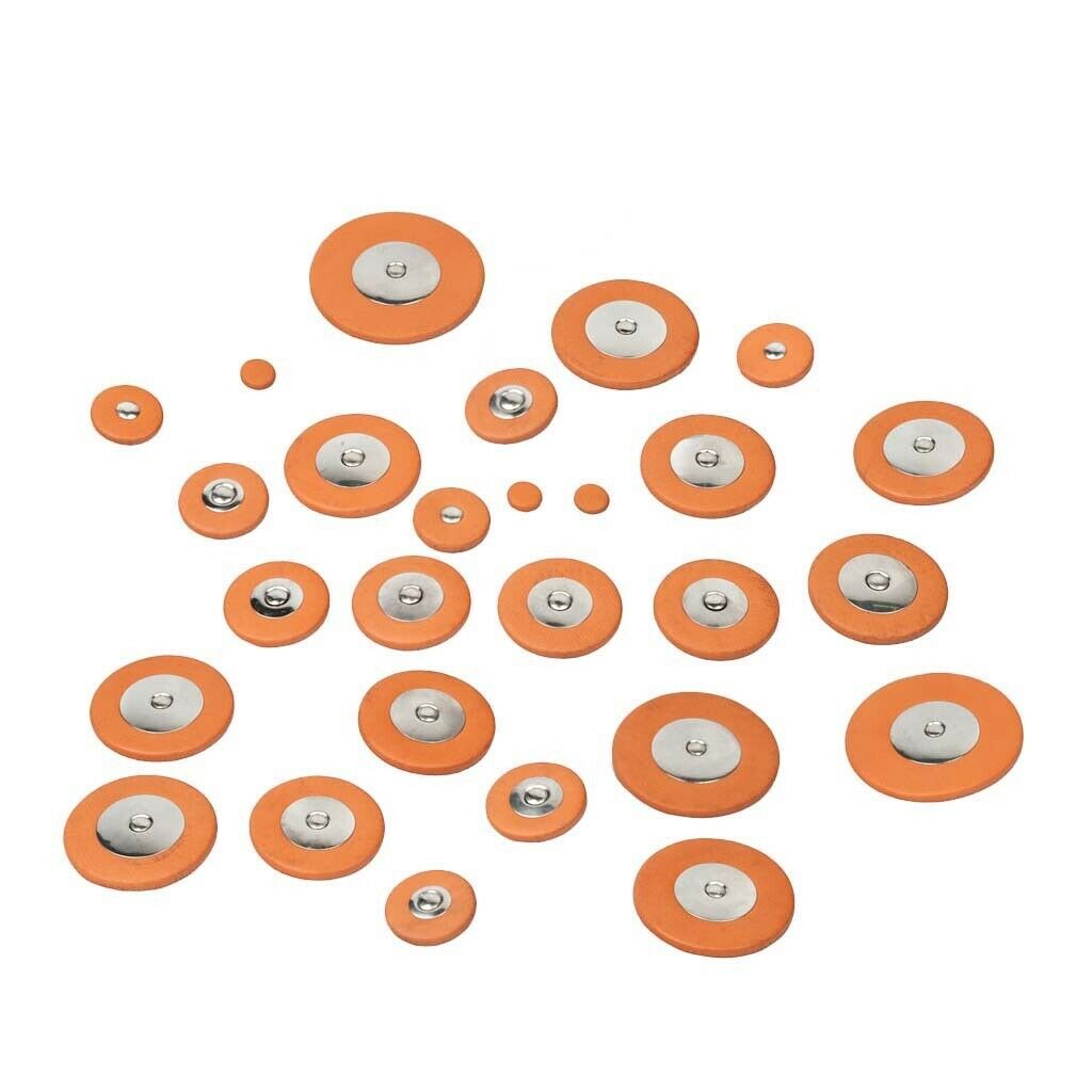 27 Pcs Of Set Saxophone Leather Pads Cushion For   Alto Sax Accessory