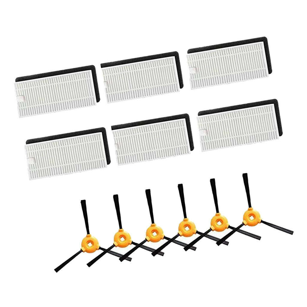 Hepa Filter Side Brush for Eufy Robovoc 11 Vacuum Cleaner Parts, 12pcs/set