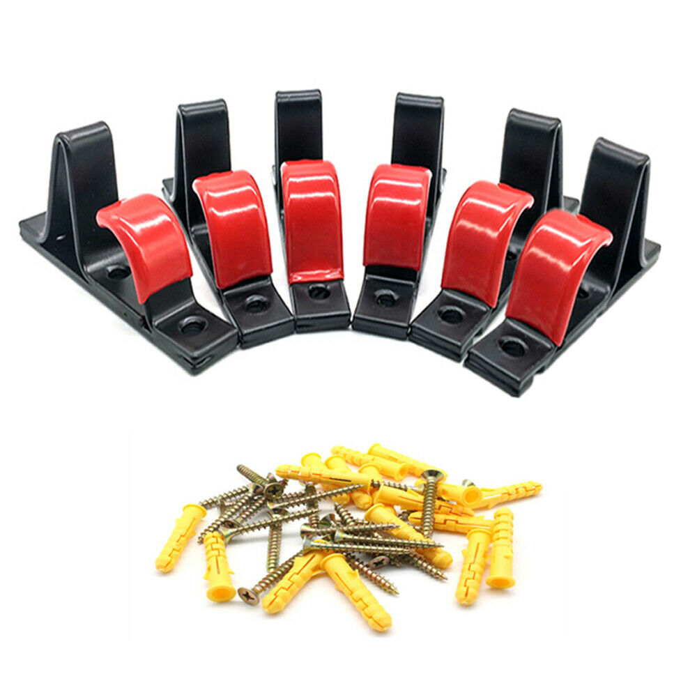 Universal 6Pcs 13-22 inch "J" Tire Wheel RIM Hub Hook Metal w/ Expansion screws