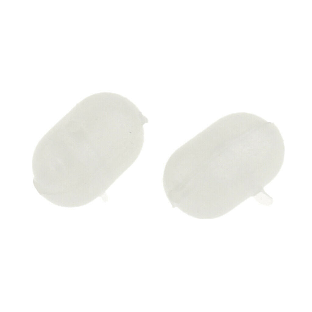 200pcs Transparent Oval Fishing Beads Fishing Stop Beads Fishing Hard Lures