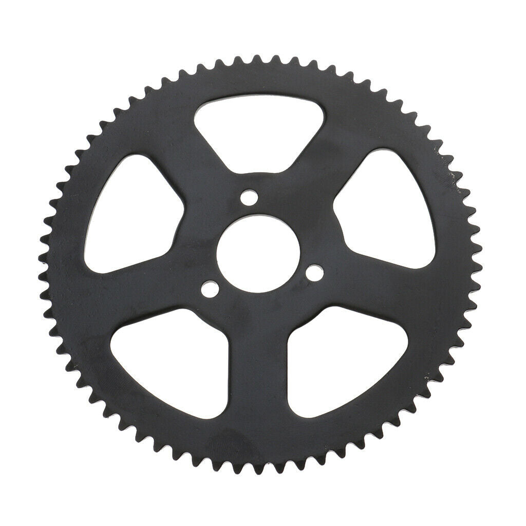 Metal Black Durable 68T Rear Chain Sprocket For Pocket Bike Mini Motorcycle