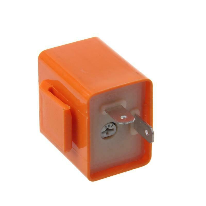12V 2 Pin Motorcycle Blinker Adjustable LED Flasher Relay Turn Signal Indicator