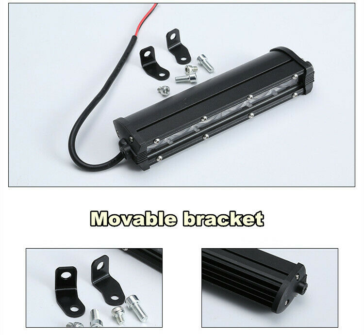 8Inch Cree LED Light Bar 18W Spot Offroad Driving Work 4x4 Truck  10-30 DC 2PCS