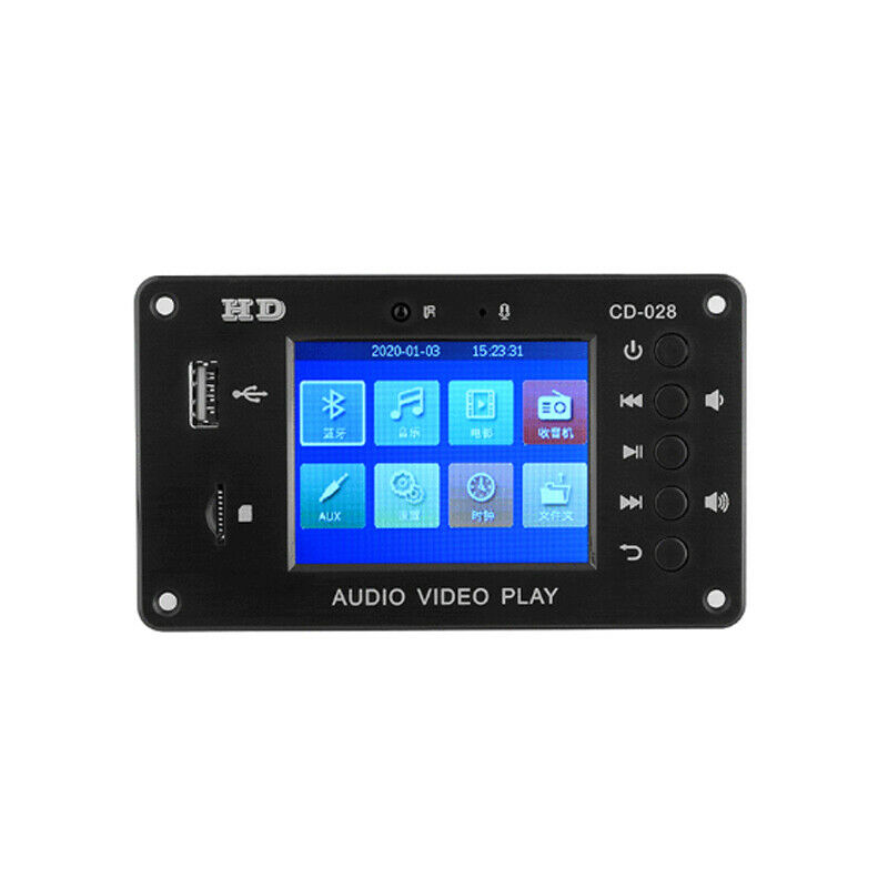 2.8inch TFT Screen FM Audio Car Lossless Full Format MP5 USB SD Bluetooth Module