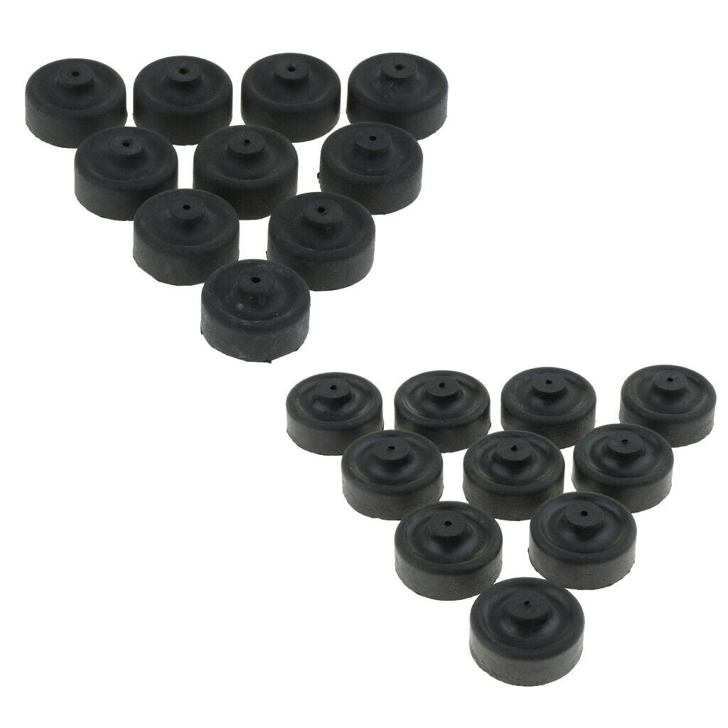 20Pcs Rubber Oxygen Pump Air Tube Hose Aquarium Fish Tank Suction Cup Black
