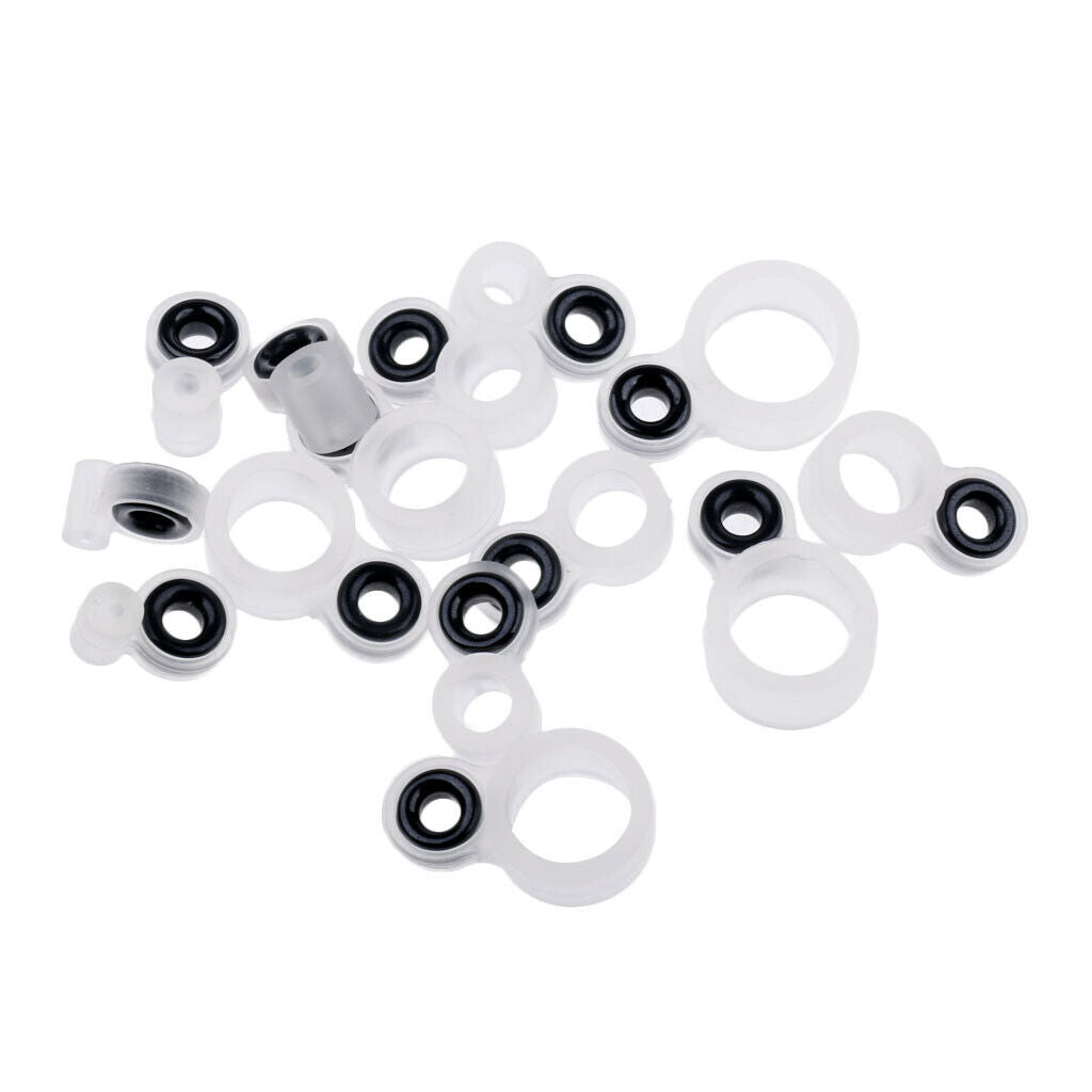 14Pcs Set Ceramic Ring Eyes Fishing Rod Guides  Free Silicone Frame