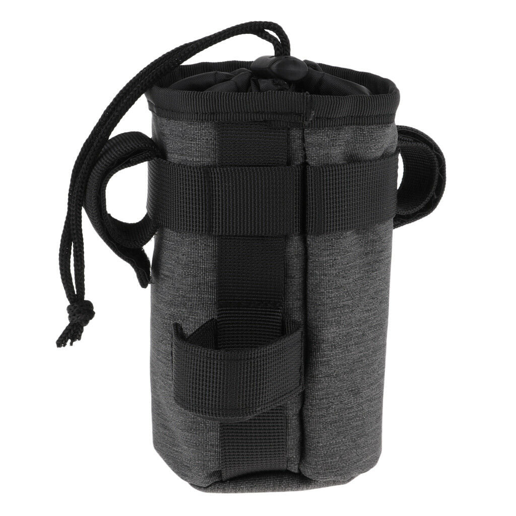 Set Of 2 Bike Kettle Holder Pouch Front Handlebar - Gray