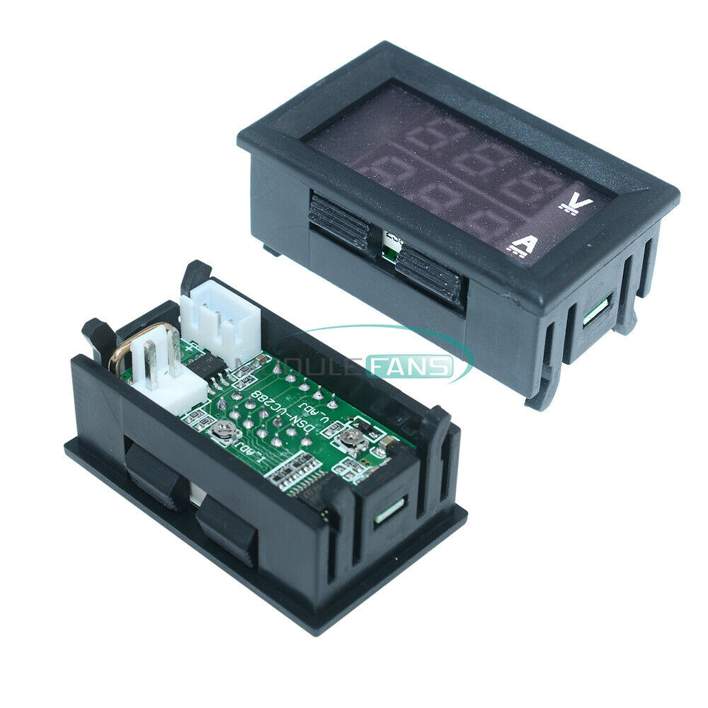 DC0-100V 10A Blue & Green Dual LED Display Voltage AMP Power Voltmeter Ammeter