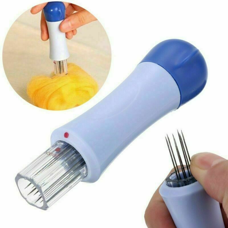 Needle Felting Handle Holder With 7 Needles Wool Needle Felting Tool Embroidery