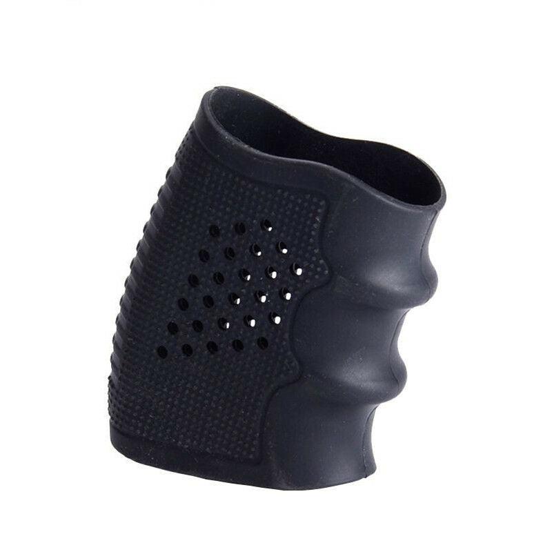 2PCS/ Lots Black Gun Accesories Anti-Slip Handgun Rubber Protect Cover Grip